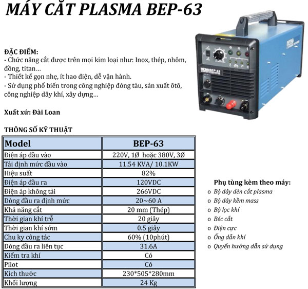 dia chi ban may cat kim loai plasma Hero Bep 63 tai hanoi saigon