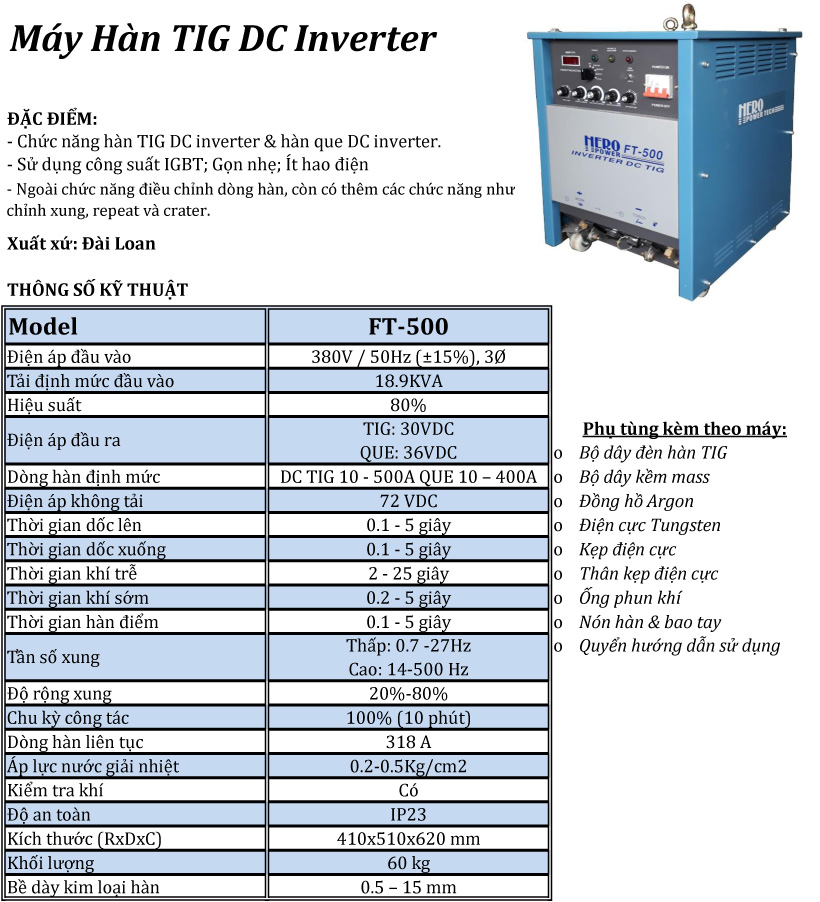 may han hero tig ft500